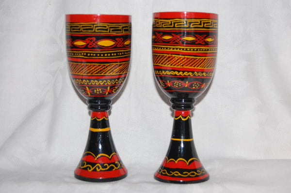 Wooden Wine Goblets