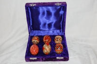 Easter eggs in Velvet Egg Box