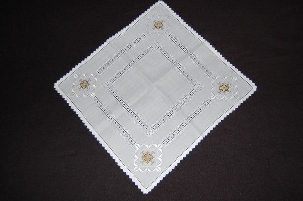 Cross - Stitched Centre-piece