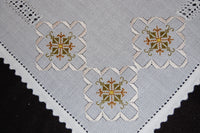 Cross-Stitched Table Dressing