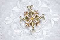 Cross-Stitched Table Dressing