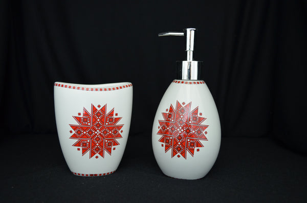 Tooth Brush Holder & Lotion/Soap Dispenser