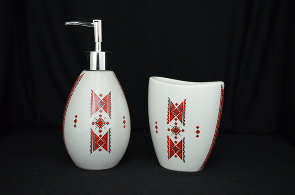 Tooth Brush Holder & Lotion /Soap Dispenser