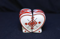 Salt and Pepper Shakers - 1/2 heart