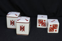 Cube Salt and Pepper Shakers