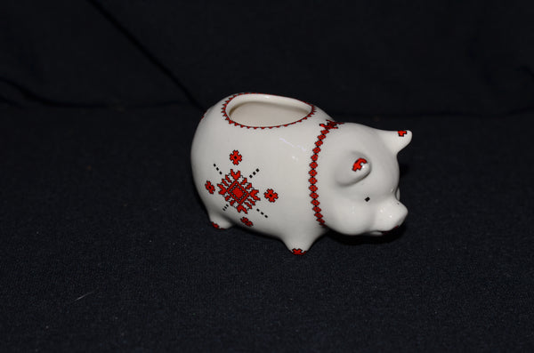 Ceramic Pig Toothpick Holder