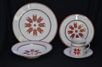 5 pce.  Gold Trimmed Dinner Set