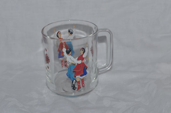 Glass Ukrainian Dancer Mug