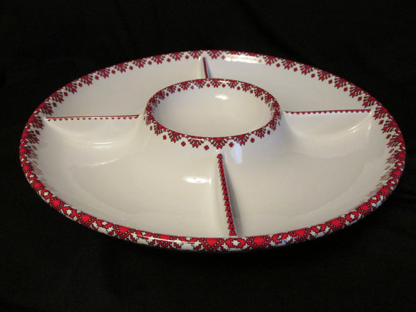 5 Section Porcelain Server