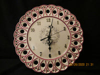 25th. Anniversary Lace Clock