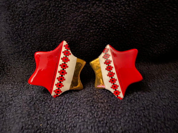 Star Shaped Clip-On Earrings