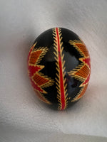 Hand Painted Starburst Chicken Egg