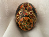 Fancy Hand Painted Chicken Egg