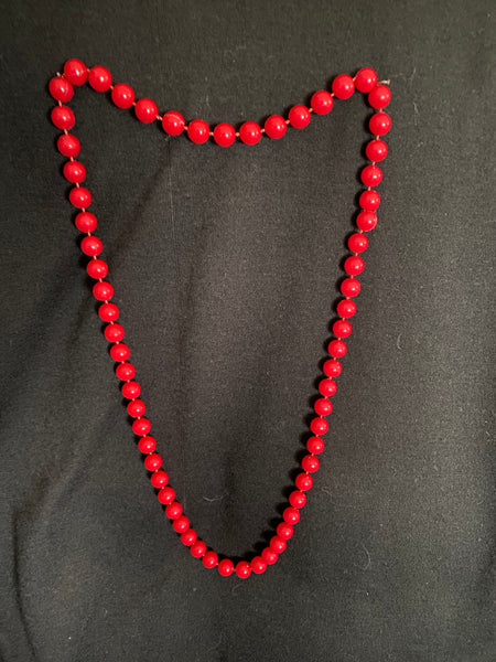 Red Beaded Necklace