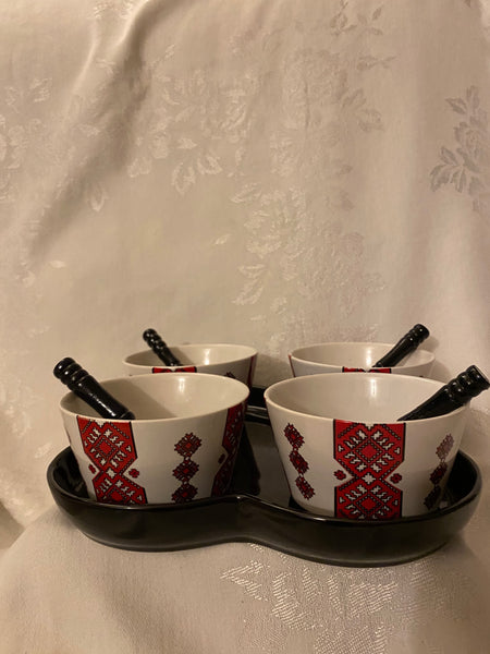 9 Pce. Porcelain Server
